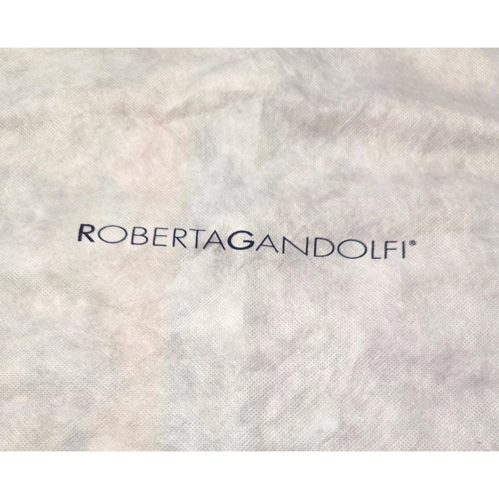 Roberta Gandolfi White Drawstring Dust Bag 23.5x19.5 Replacement Handbag Storage